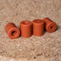 Silikondämpfer, 18 mm Höhe, mit Kontermutter, Set mit 4 Stück Silikondämpfer, 18 mm Höhe, mit Kontermutter, Set mit 4 Stück